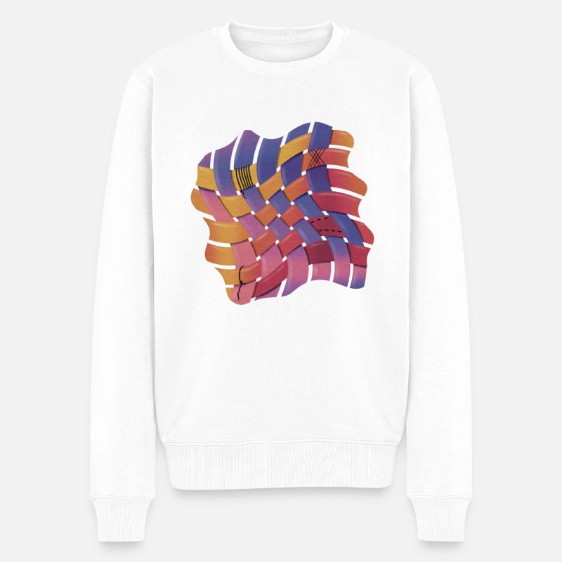 emmêlés - Pull Premium bio Homme - blanc