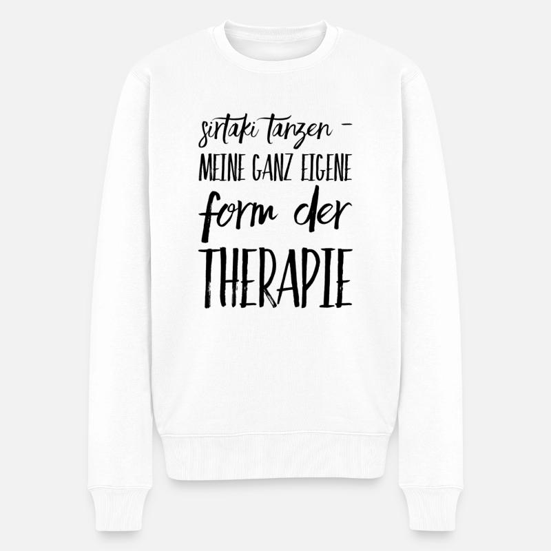 Lustiger Griechischer Spruch Griechenland Geschenk - Männer Premium Bio Pullover - Weiß