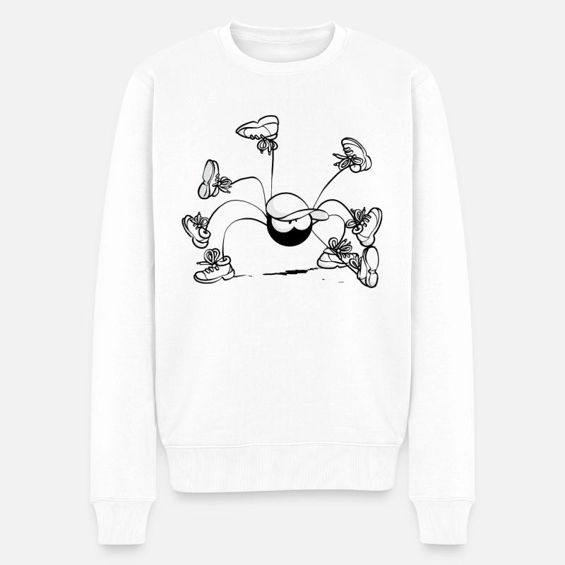 Beth l'araignée - La démarche - Pull Premium bio Homme - blanc