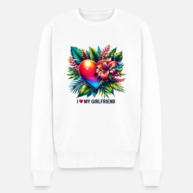 Amour tropical - Pull Premium bio Homme - blanc