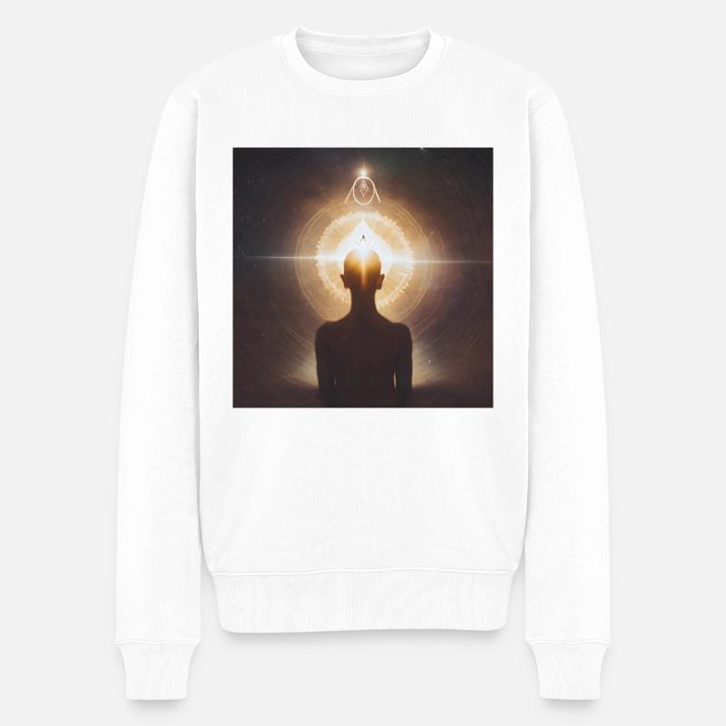 Esoterik - Männer Premium Bio Pullover - Weiß