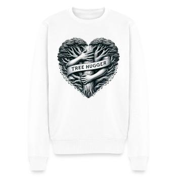 Tree Hugger - Männer Premium Bio Pullover - Weiß - Vorne - Thijin (182cm)