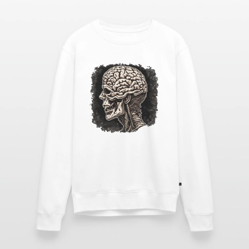 Brain / Knowledge / Intelligence / Clever / Thinking Men's Premium Organic Jumper