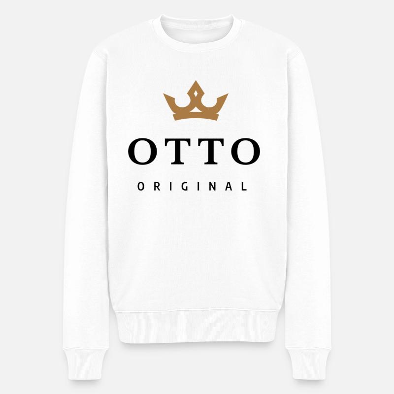 Otto - Männer Premium Bio Pullover - Weiß