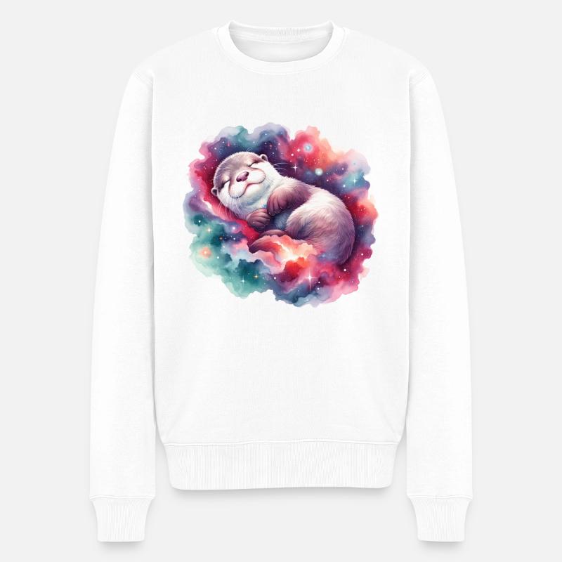 Zero Gravity Otter Nap - Men's Premium Organic Jumper - white