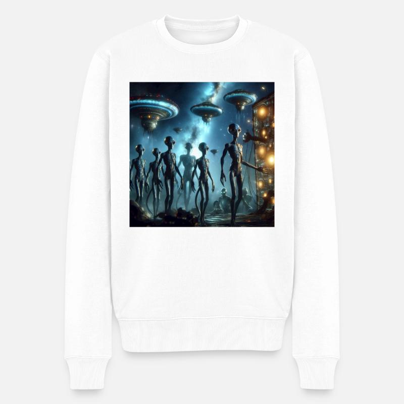 Spiritualité de l’espace - Pull Premium bio Homme - blanc