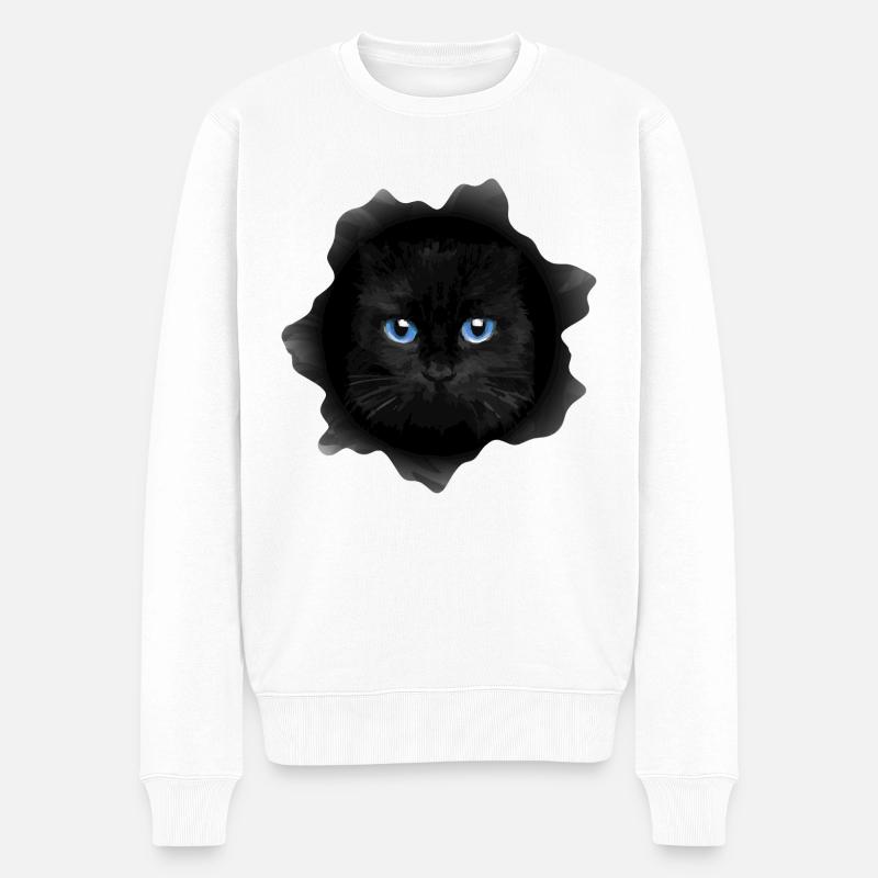 Chat - Pull Premium bio Homme - blanc