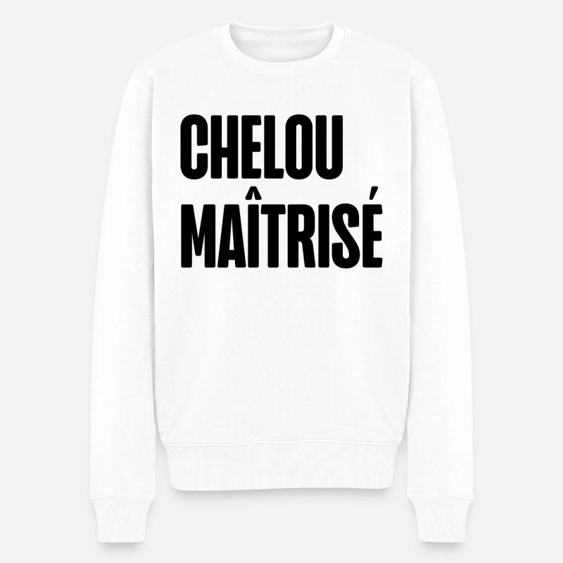 chelou maîtrisé - Pull Premium bio Homme - blanc