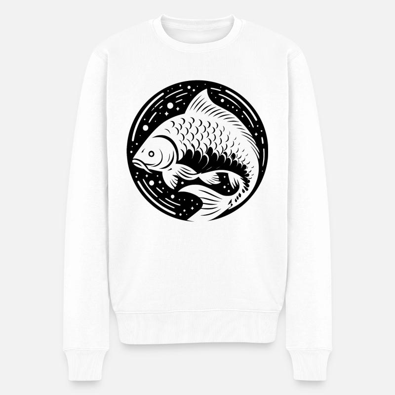 Carpe créative blanche - Pull Premium bio Homme - blanc