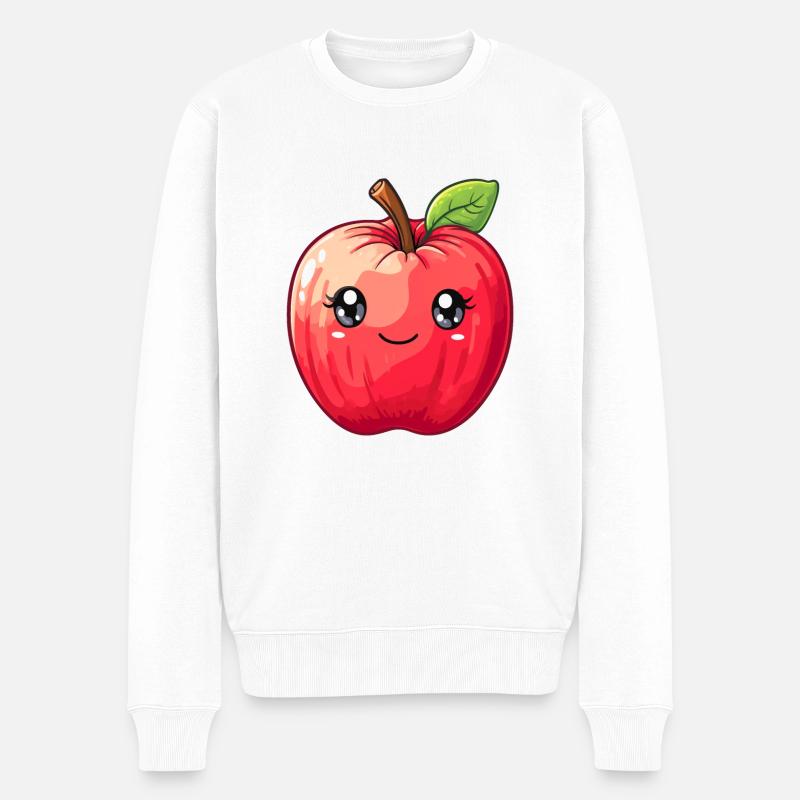 Sujet Apple pour enfants - Pull Premium bio Homme - blanc