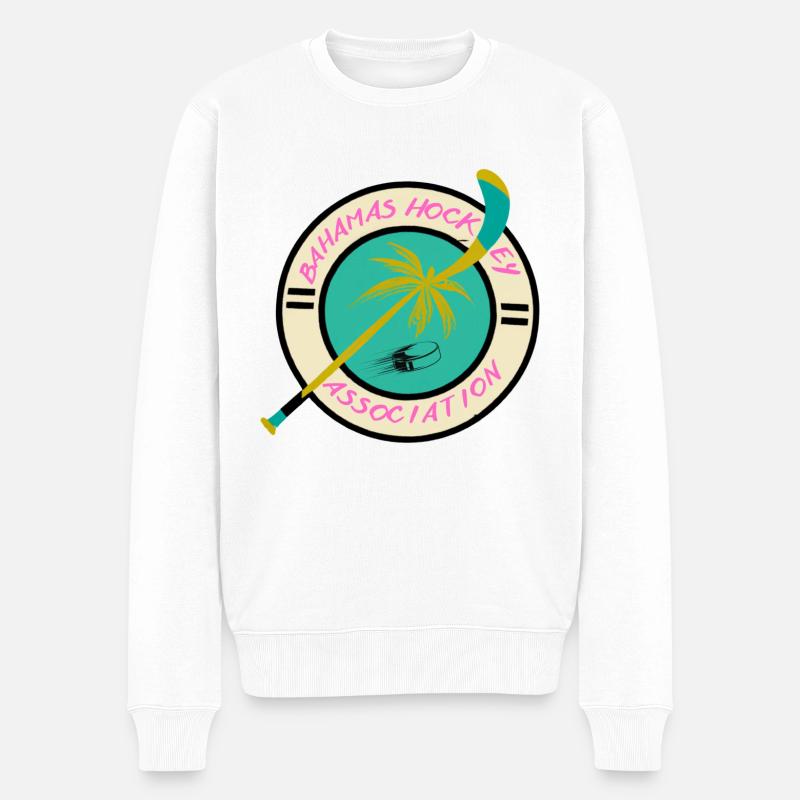 Bahamas Hockey Association - Männer Premium Bio Pullover - Weiß