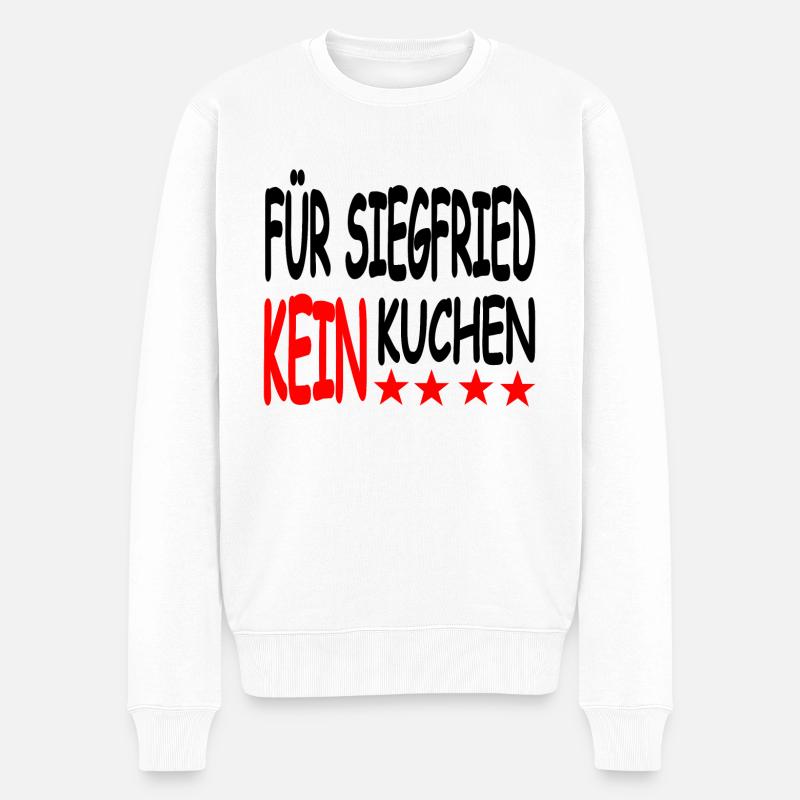 Kuchen - Männer Premium Bio Pullover - Weiß