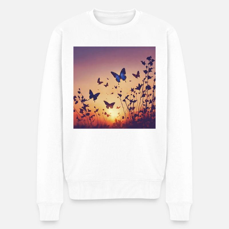 Design ohne Titel 20240227 160421 0000 - Männer Premium Bio Pullover - Weiß