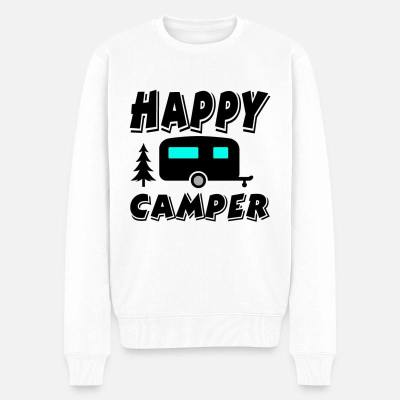 Campeur - Pull Premium bio Homme - blanc