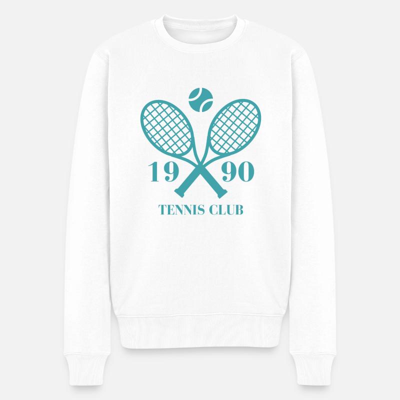 1990 tennis club - Pull Premium bio Homme - blanc