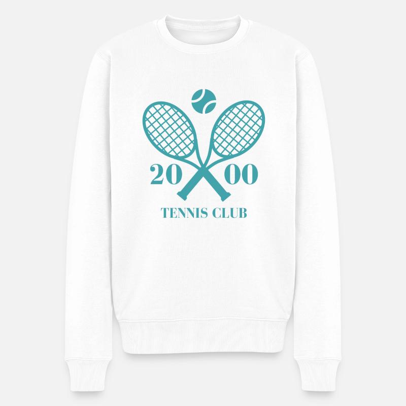 2000 Tennisclub - Männer Premium Bio Pullover - Weiß