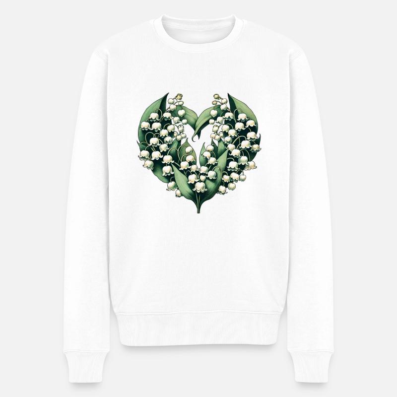 Muguet - Pull Premium bio Homme - blanc