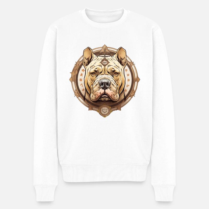 Der Küchenchef - Männer Premium Bio Pullover - Weiß