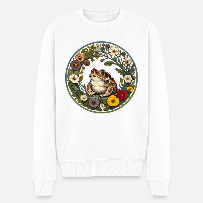 Crapaud - Pull Premium bio Homme - blanc