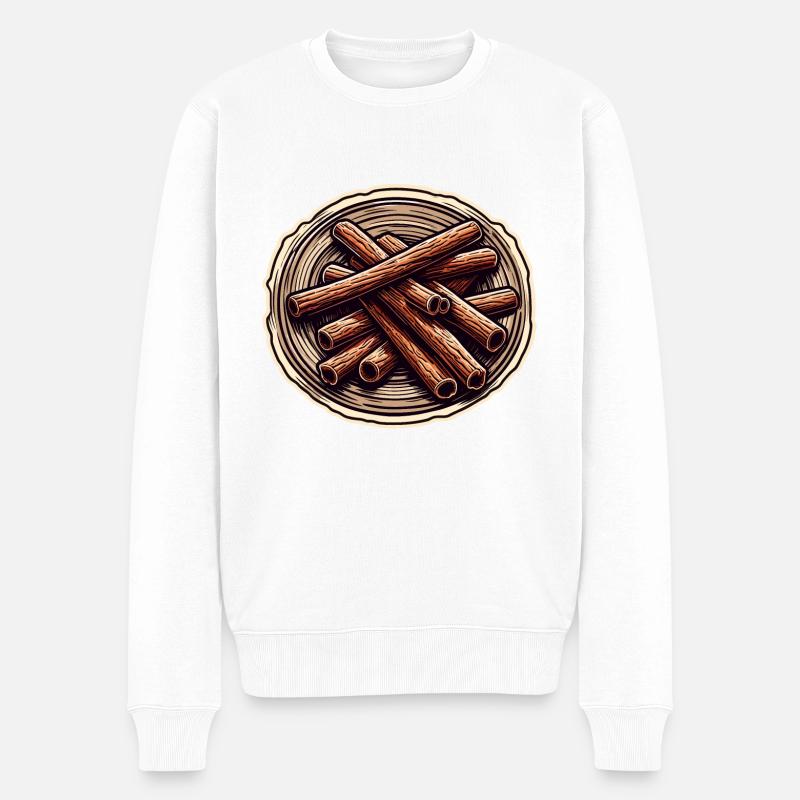 Lebensmittel / Gewürz / Markt / Vitamine / Design - Männer Premium Bio Pullover - Weiß