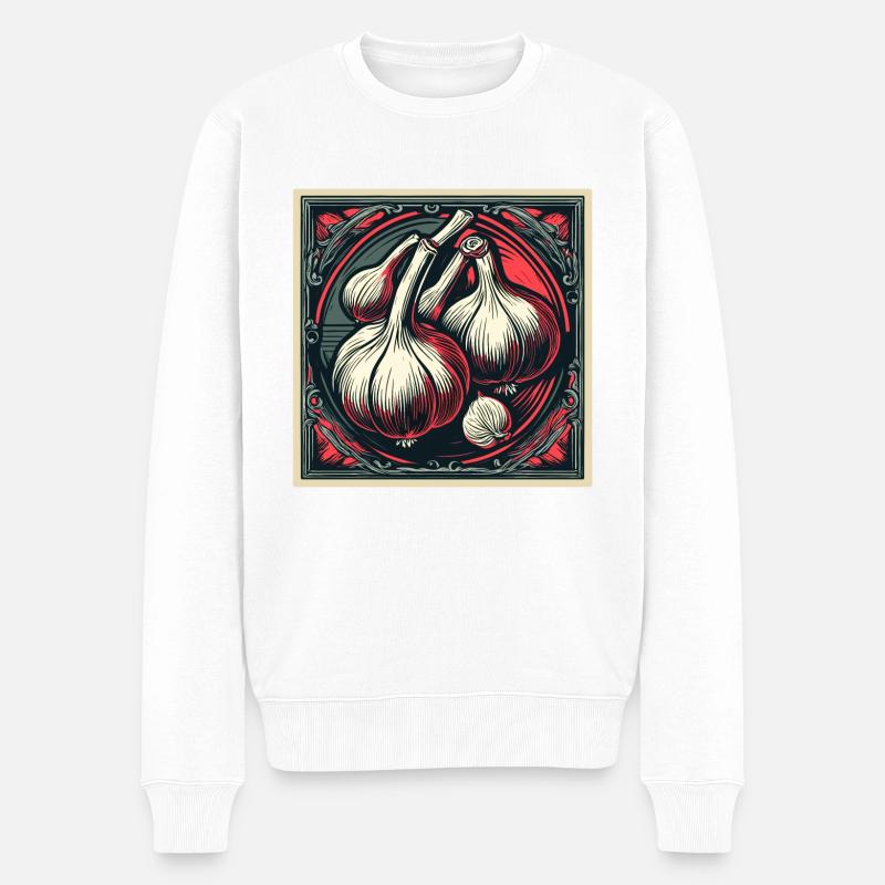 Lebensmittel / Gemüse / Markt / Vitamine / Design - Männer Premium Bio Pullover - Weiß