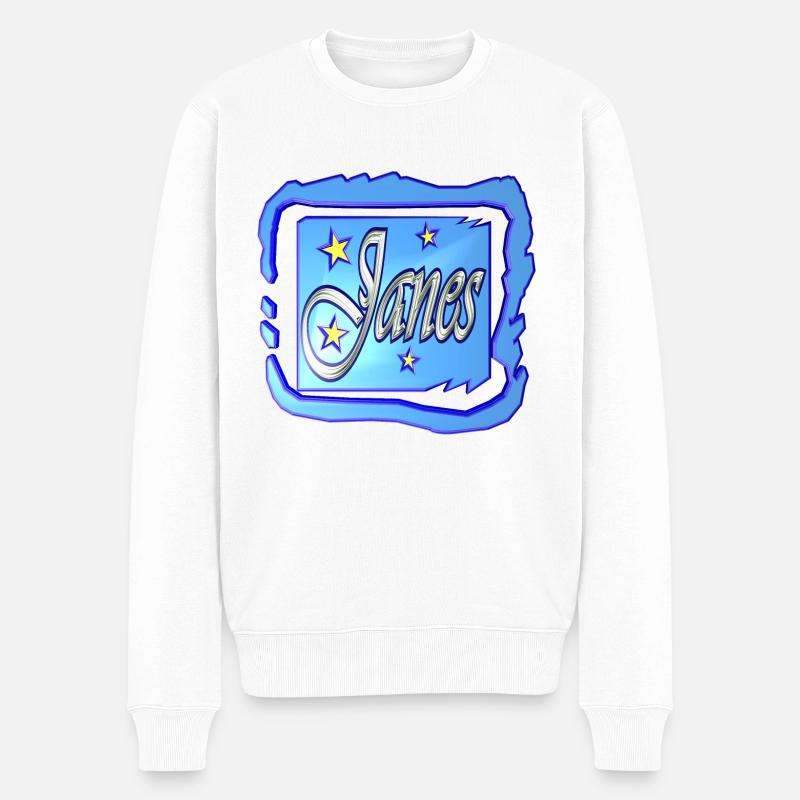janes2 - Männer Premium Bio Pullover - Weiß