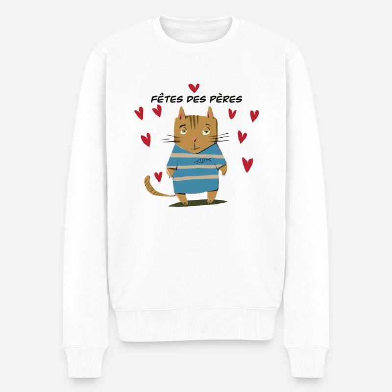 Fêtes des pères - Pull Premium bio Homme - blanc