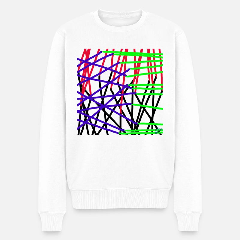 Interception massive de missiles piratés - Pull Premium bio Homme - blanc
