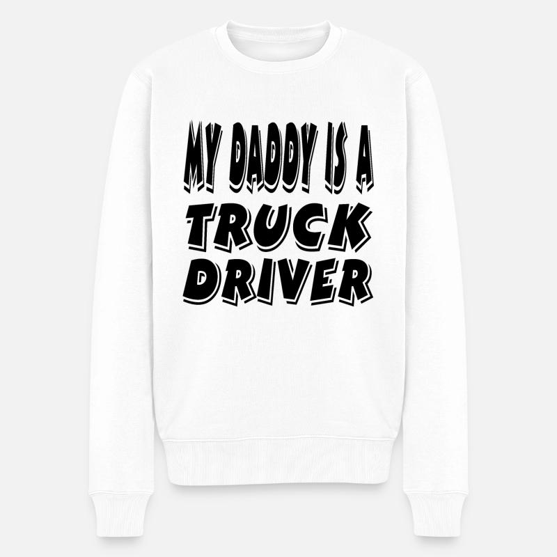 Truck - Männer Premium Bio Pullover - Weiß