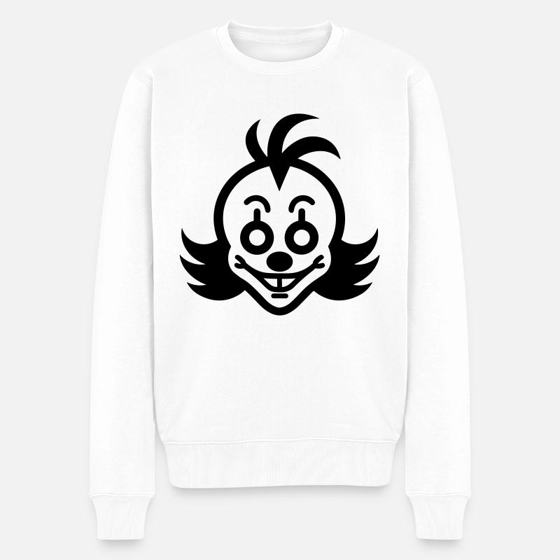 Clown - Pull Premium bio Homme - blanc