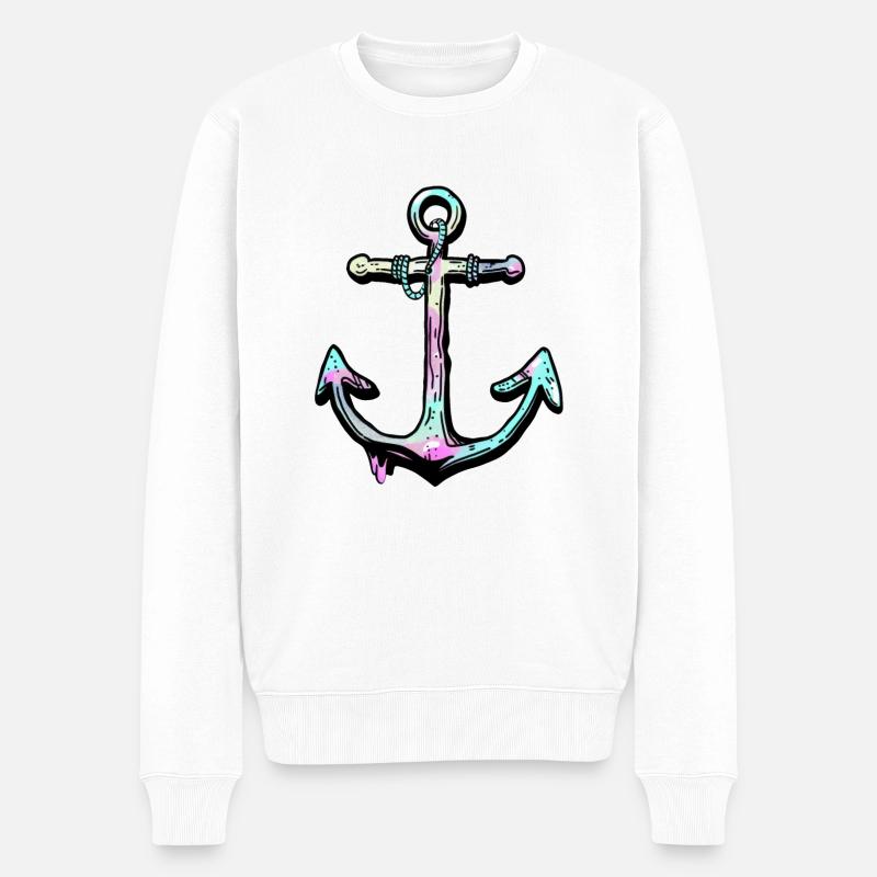 Ancre - Pull Premium bio Homme - blanc