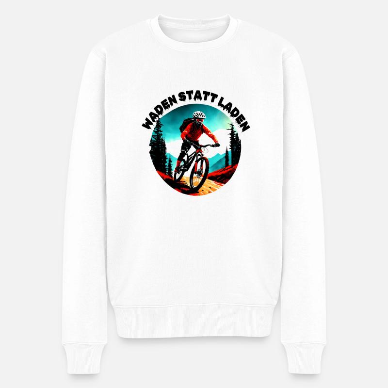 Waden statt laden - Männer Premium Bio Pullover - Weiß