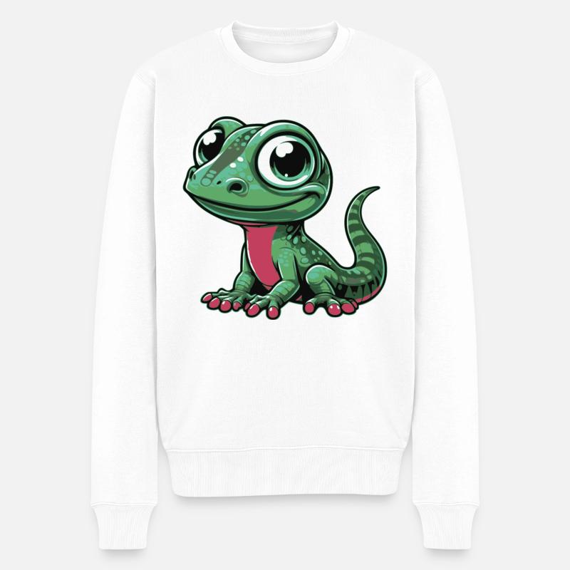 Lézard - Pull Premium bio Homme - blanc