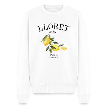 Lloret de Mar - Spanien - Saufen - Urlaub - Abitur - Männer Premium Bio Pullover - Weiß - Vorne - Thijin (182cm)