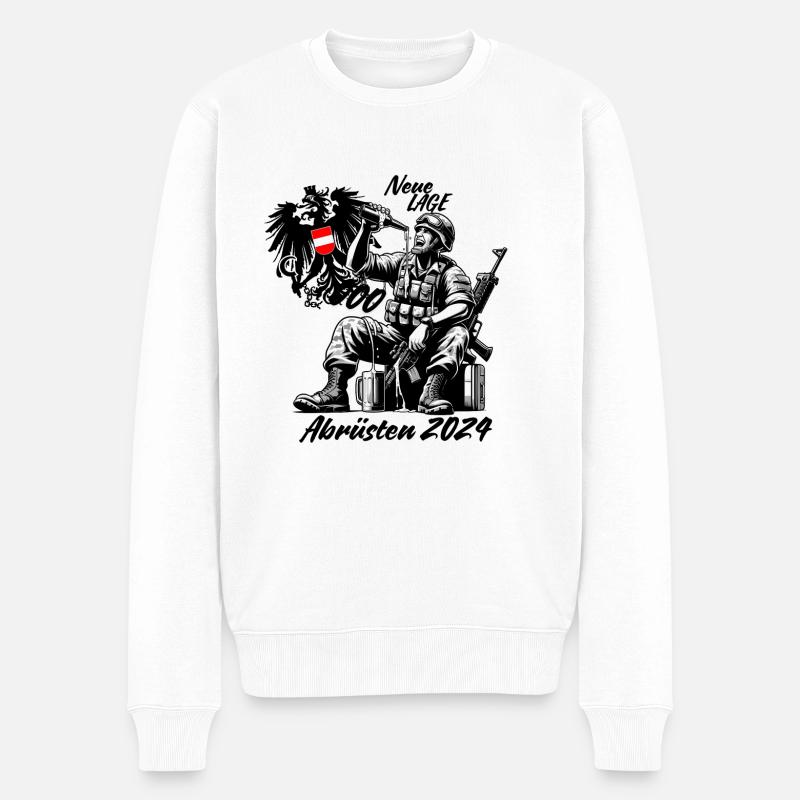 Désarmement des forces armées - Pull Premium bio Homme - blanc