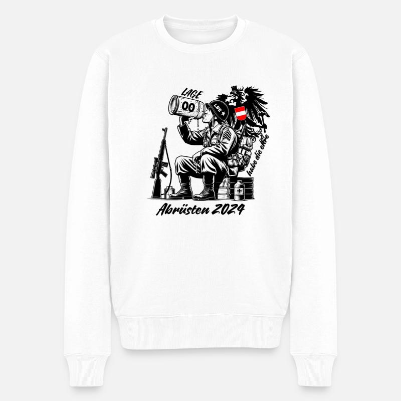 Désarmement des forces armées - Pull Premium bio Homme - blanc