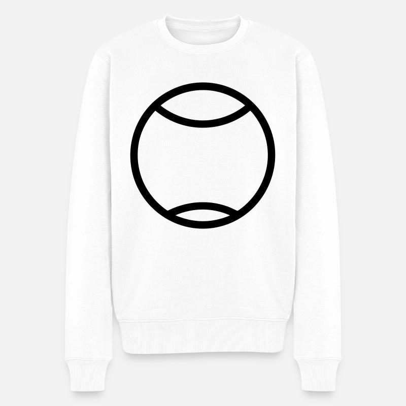 Tennisball - Männer Premium Bio Pullover - Weiß