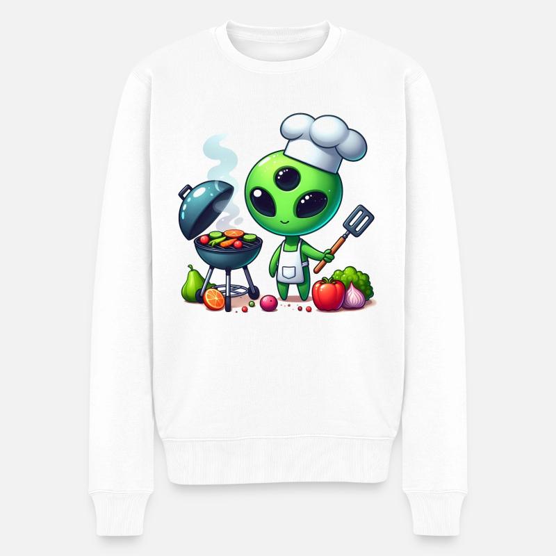 Alien Koch - Pull Premium bio Homme - blanc