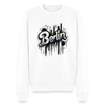 Berlin Lettrage Grafitti Style Allemagne - Pull Premium bio Homme - blanc - Devant - Thijin (182cm)