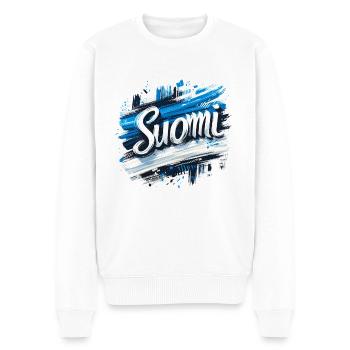 Suomi Finlande Finlande - Pull Premium bio Homme - blanc - Devant - Thijin (182cm)