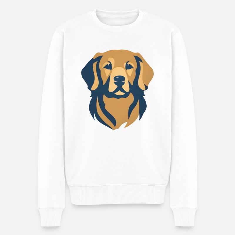 Golden Loyalty - Männer Premium Bio Pullover - Weiß