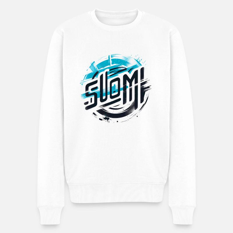 Suomi Finlande Finlande - Pull Premium bio Homme - blanc