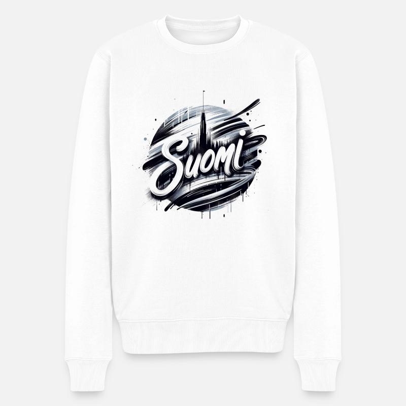 Suomi Finlande Finlande - Pull Premium bio Homme - blanc