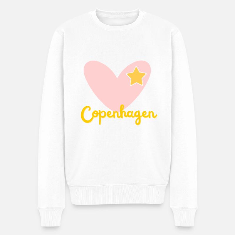 Copenhague - Danemark - Vacances - Voyage - Malmö - Pull Premium bio Homme - blanc
