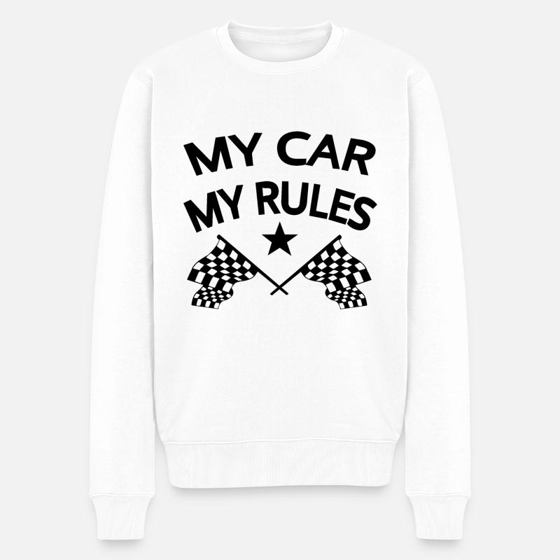 Voiture - Pull Premium bio Homme - blanc