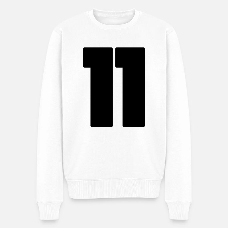 Numéro 11 Numéro Onze - Pull Premium bio Homme - blanc