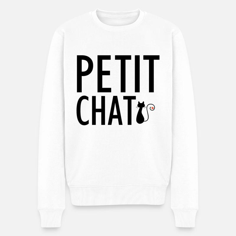 Petit chat - Pull Premium bio Homme - blanc