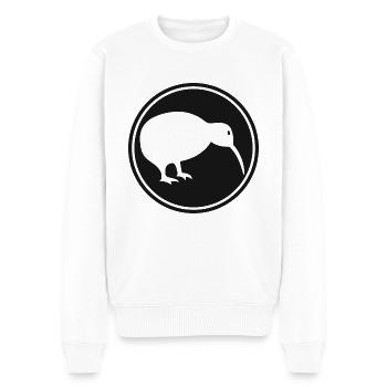 Kiwi - Neuseeland - Nouvelle-Zélande - Maori - Aotearoa - Pull Premium bio Homme - blanc - Devant - Thijin (182cm)