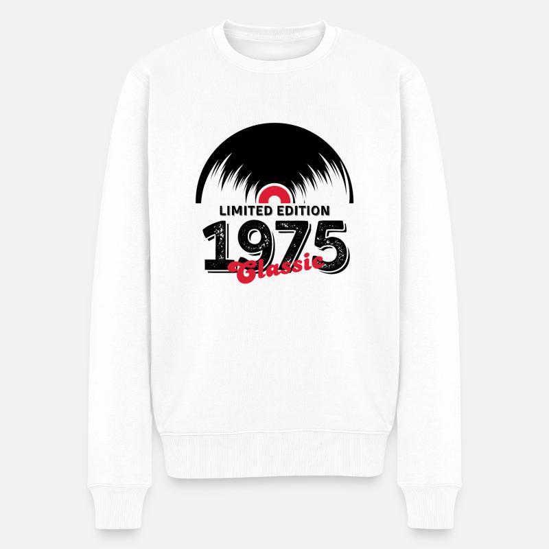 Limited edition 1975 Classic vinyle - Pull Premium bio Homme - blanc