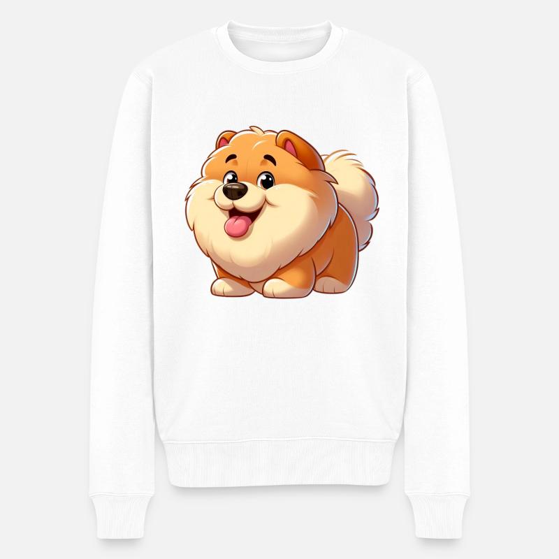 Chowchow 2 - Männer Premium Bio Pullover - Weiß